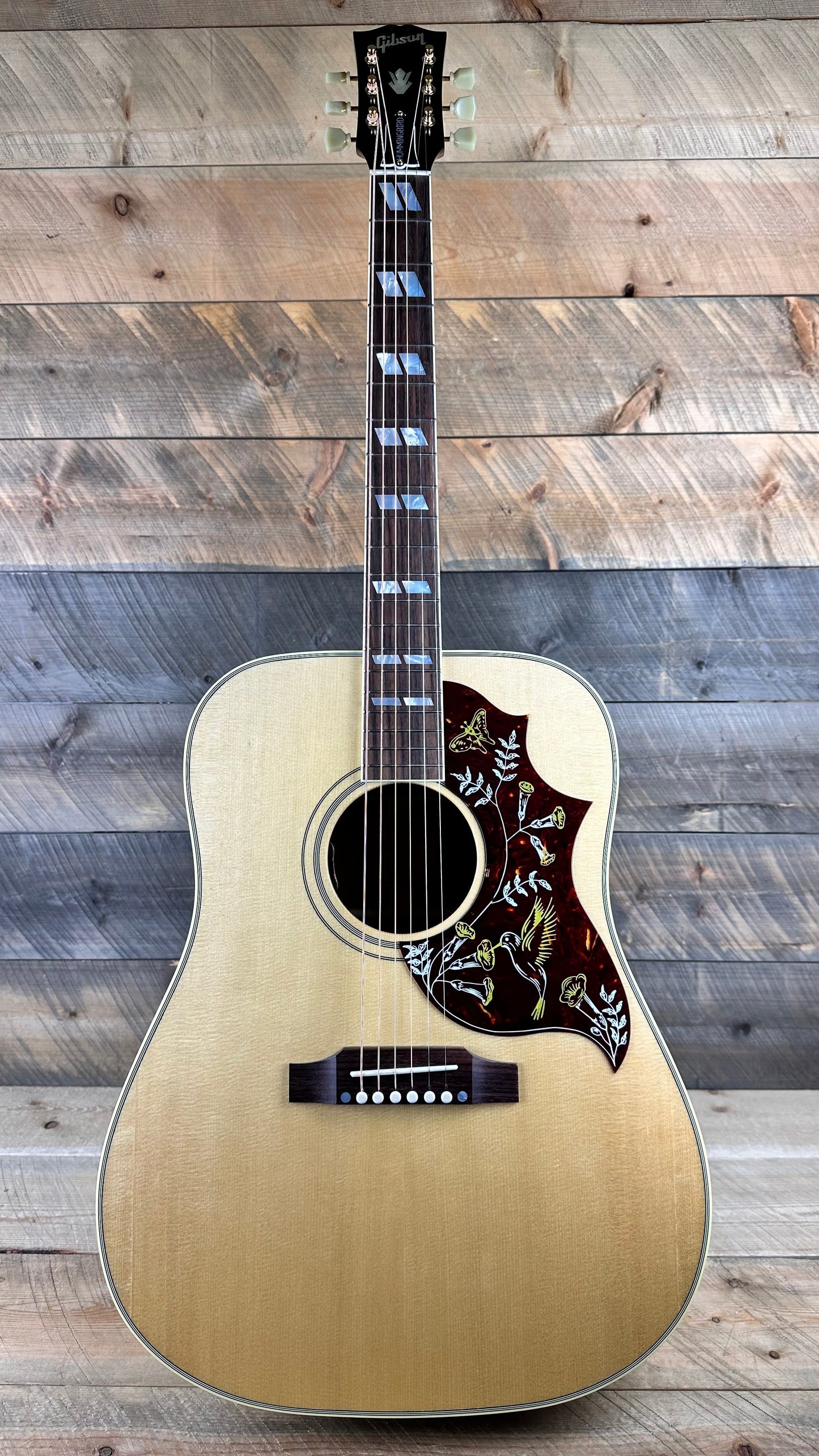 Used Gibson Hummingbird Original Acoustic-Electric Guitar - Antique Natural 23103087 Shop Display