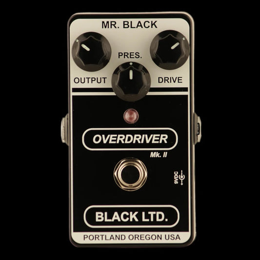 Mr. Black Black LTD. Overdriver Mk. II Pedal