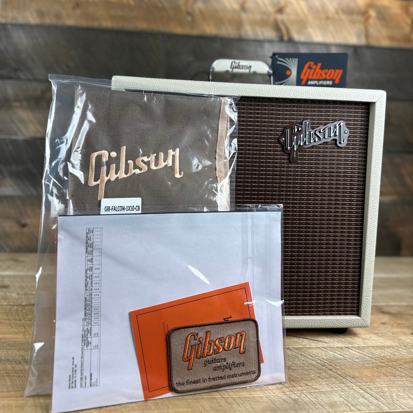 Gibson Falcon 5 - 1x10 Combo Amplifier - Cream Bronco Tolex Oxblood Grille