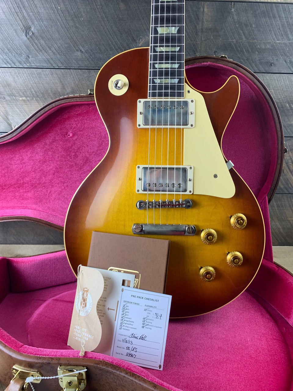 Gibson Custom Shop 1958 Les Paul Standard Reissue VOS - Iced Tea Burst 83567