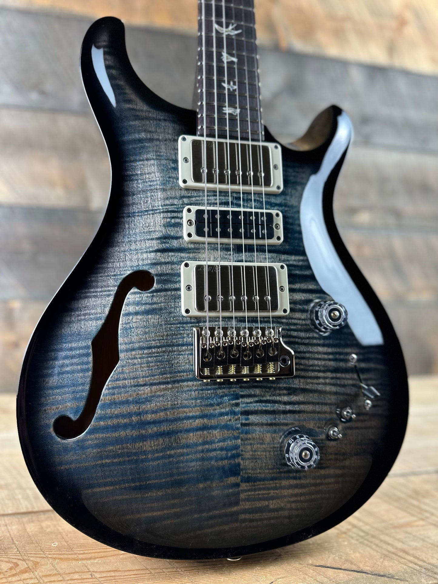 PRS Special Semi-Hollow Custom Color - Faded Whale Blue Smokewrap Burst 378291