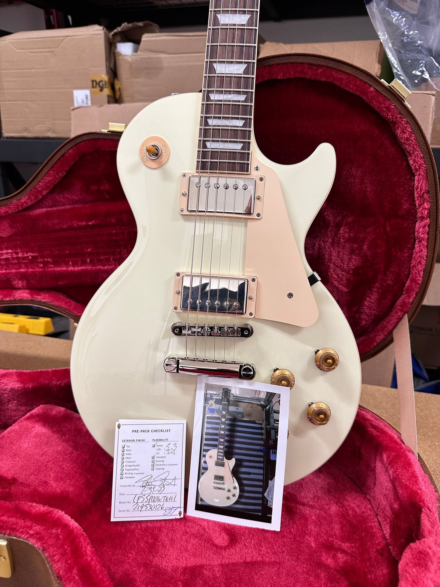 Gibson Les Paul Standard 50's Plain Top Custom Color - Classic White Top 219530126