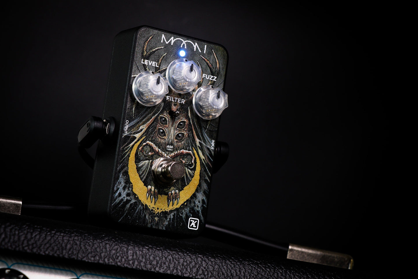 Keeley Buck Moon Op Amp Fuzz Pedal With Custom Art by Timbul Cahyono