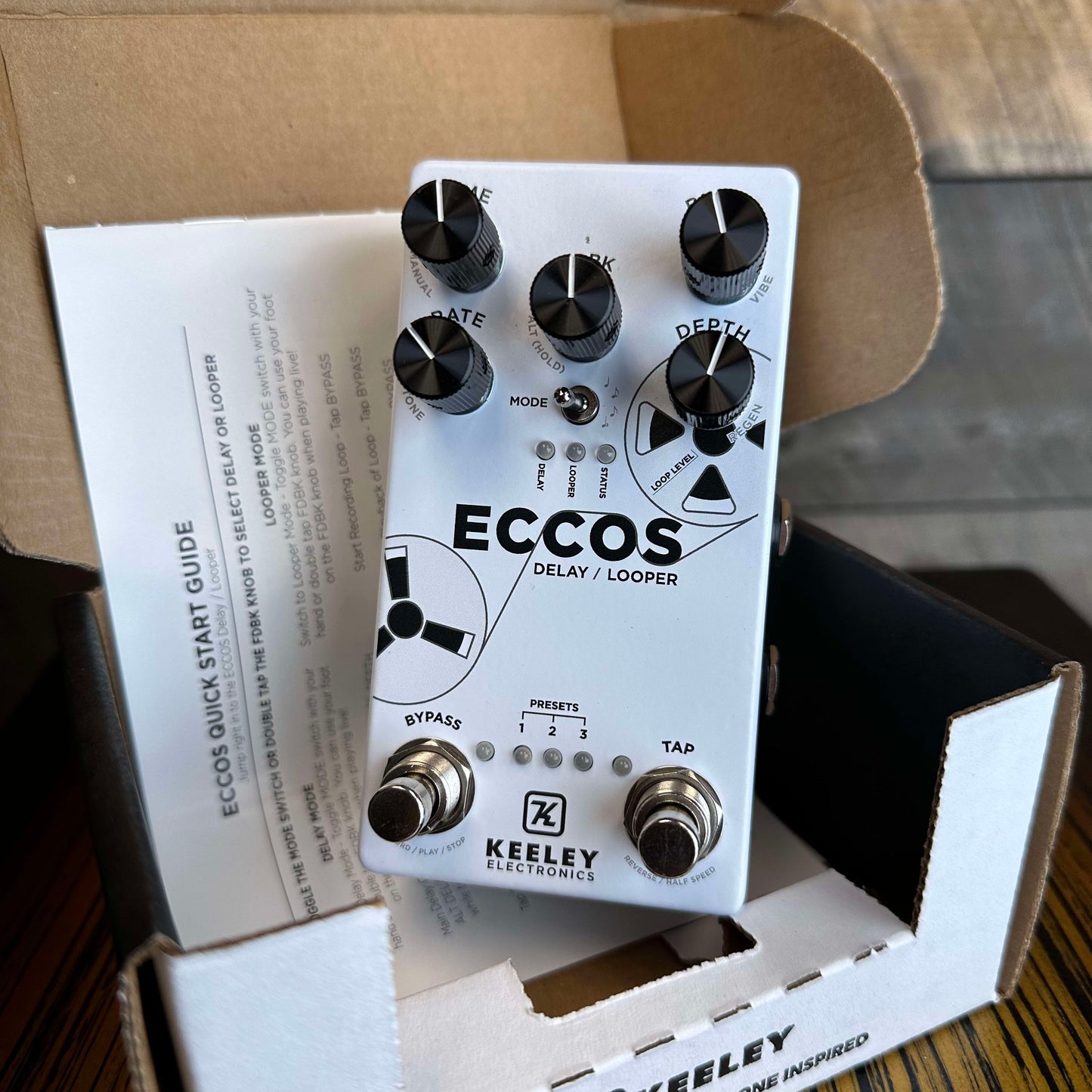 Used Keeley ECCOS Modulated Delay Looper Pedal