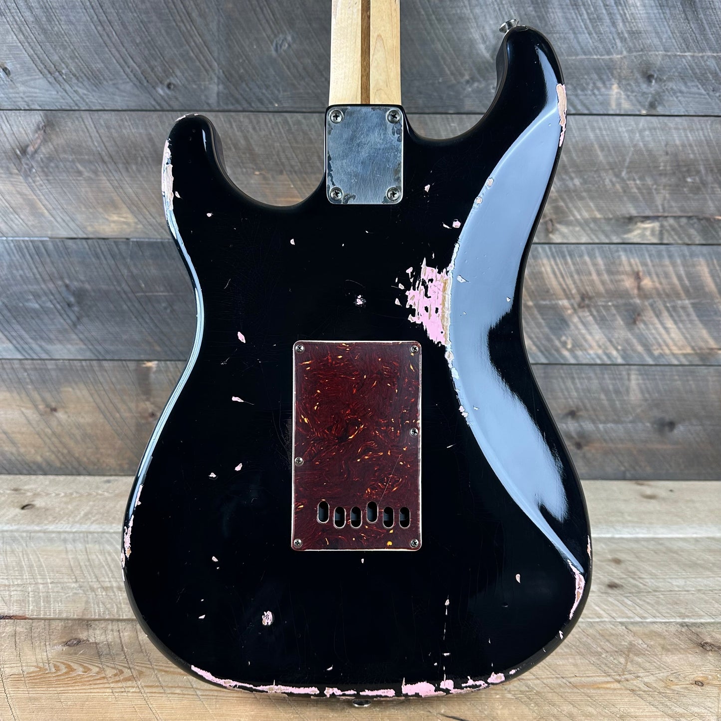 LsL Instruments Saticoy HSS Electric Guitar Heavy Aged - Black Over Ice Pink 6753 "Lucille"