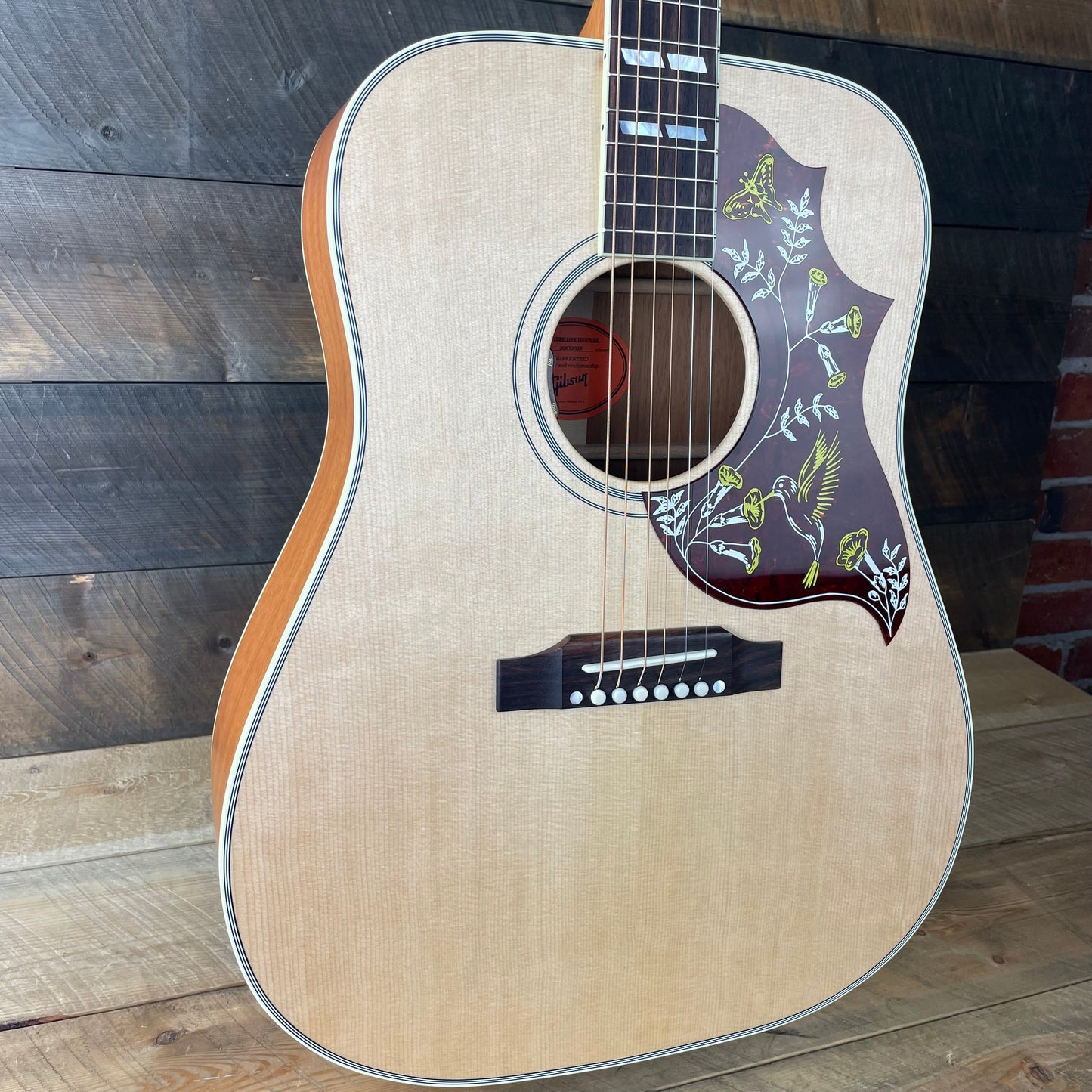 Used Gibson Hummingbird Faded Acoustic-Electric Guitar - Antique Natural 20873039 Shop Display