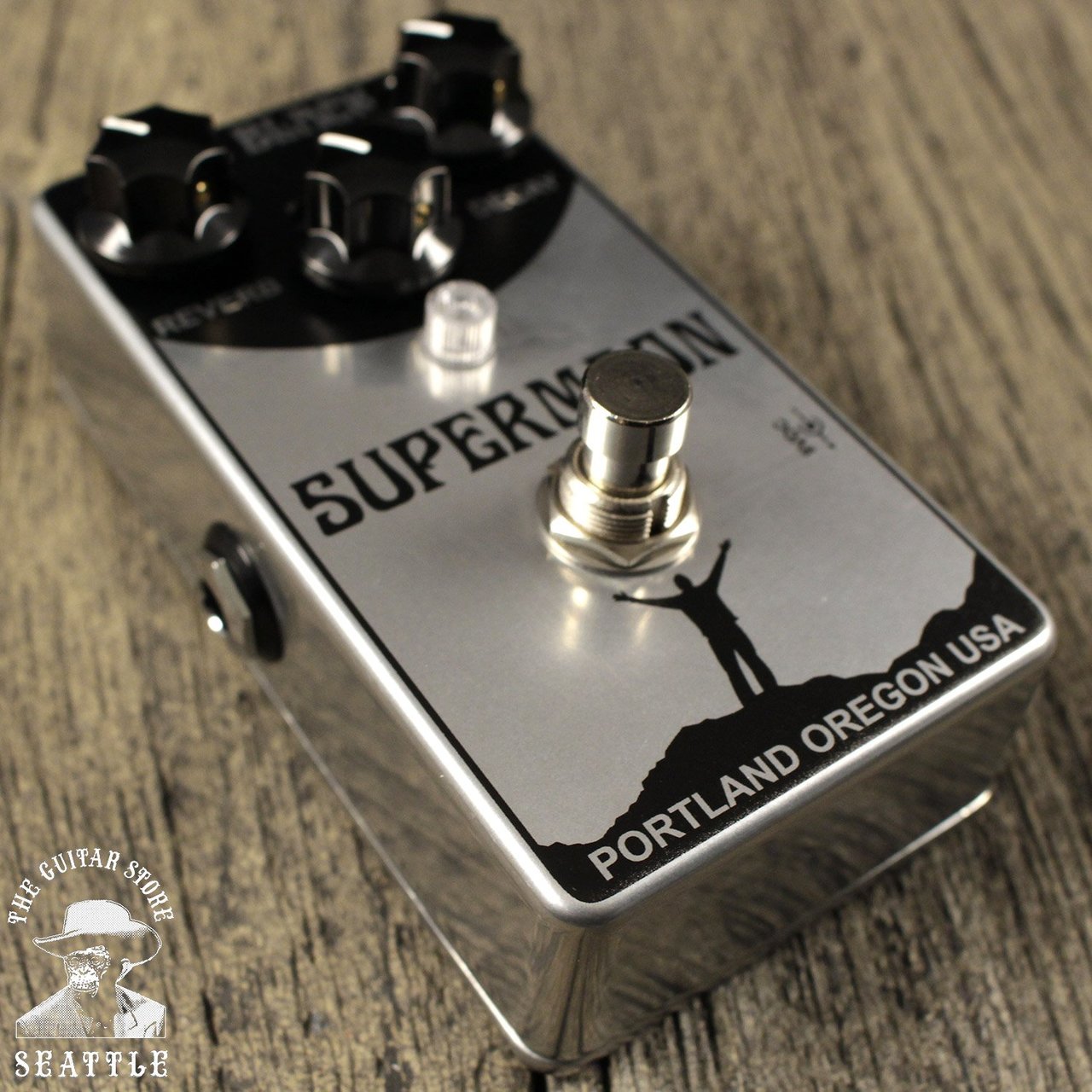 Mr. Black Supermoon Reverb Pedal - Chrome Edition