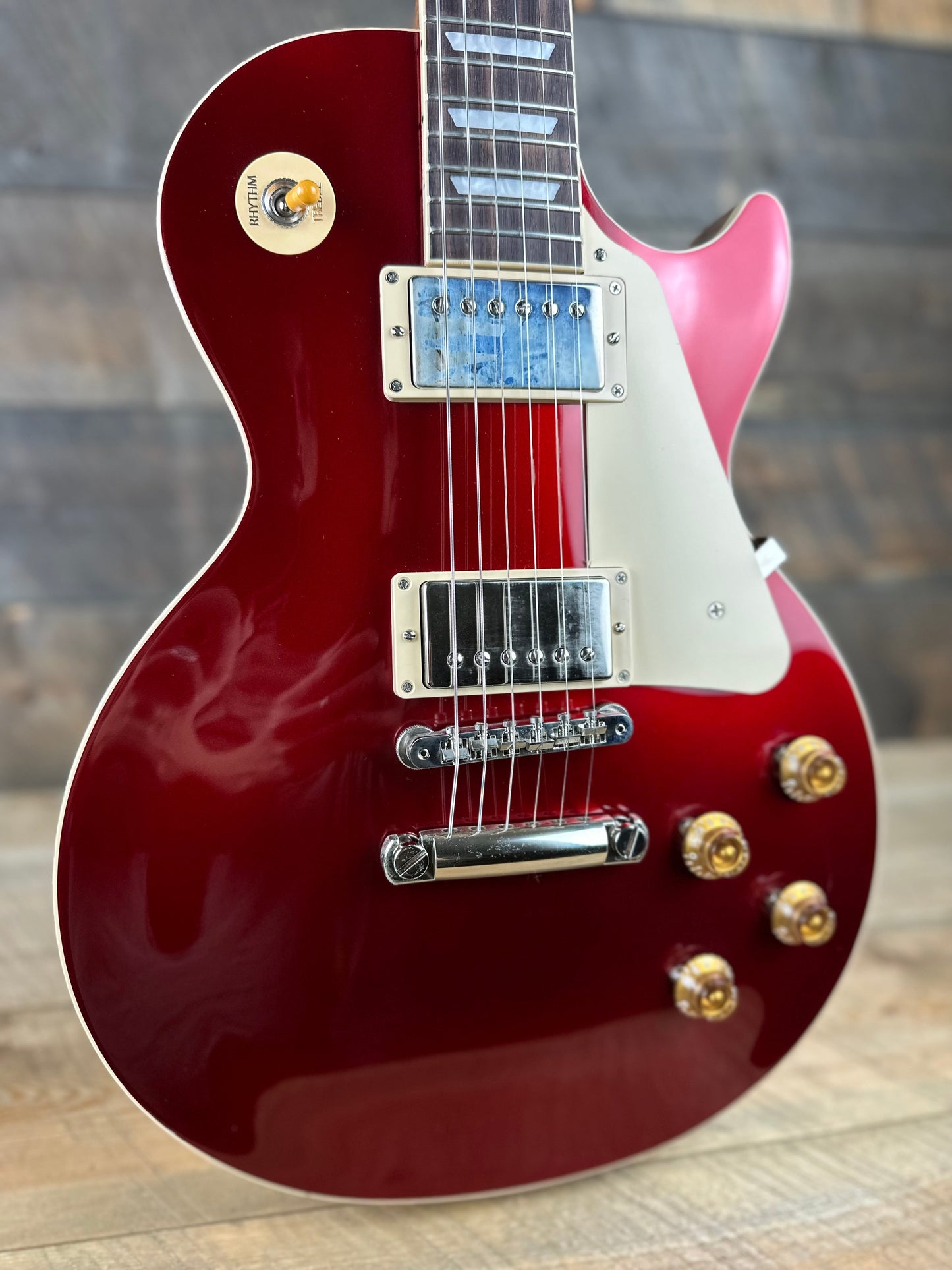 Gibson Les Paul Standard 50's Plain Top Custom Color - Sparkling Burgundy Top 222930265