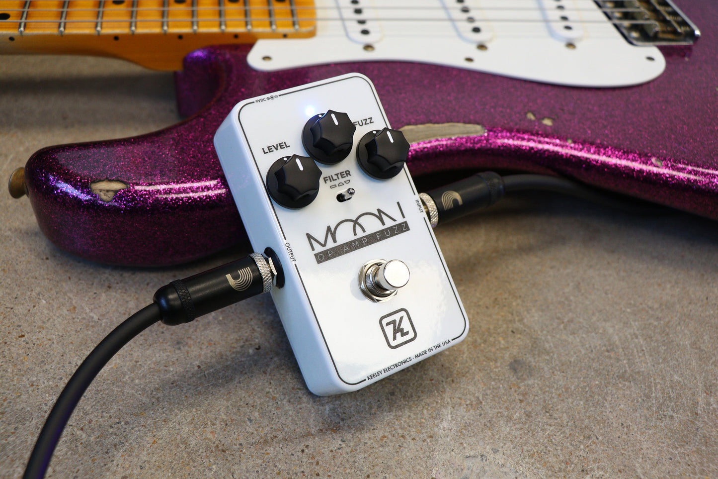 Keeley Moon "Glow in the Dark" Op-Amp Fuzz Pedal