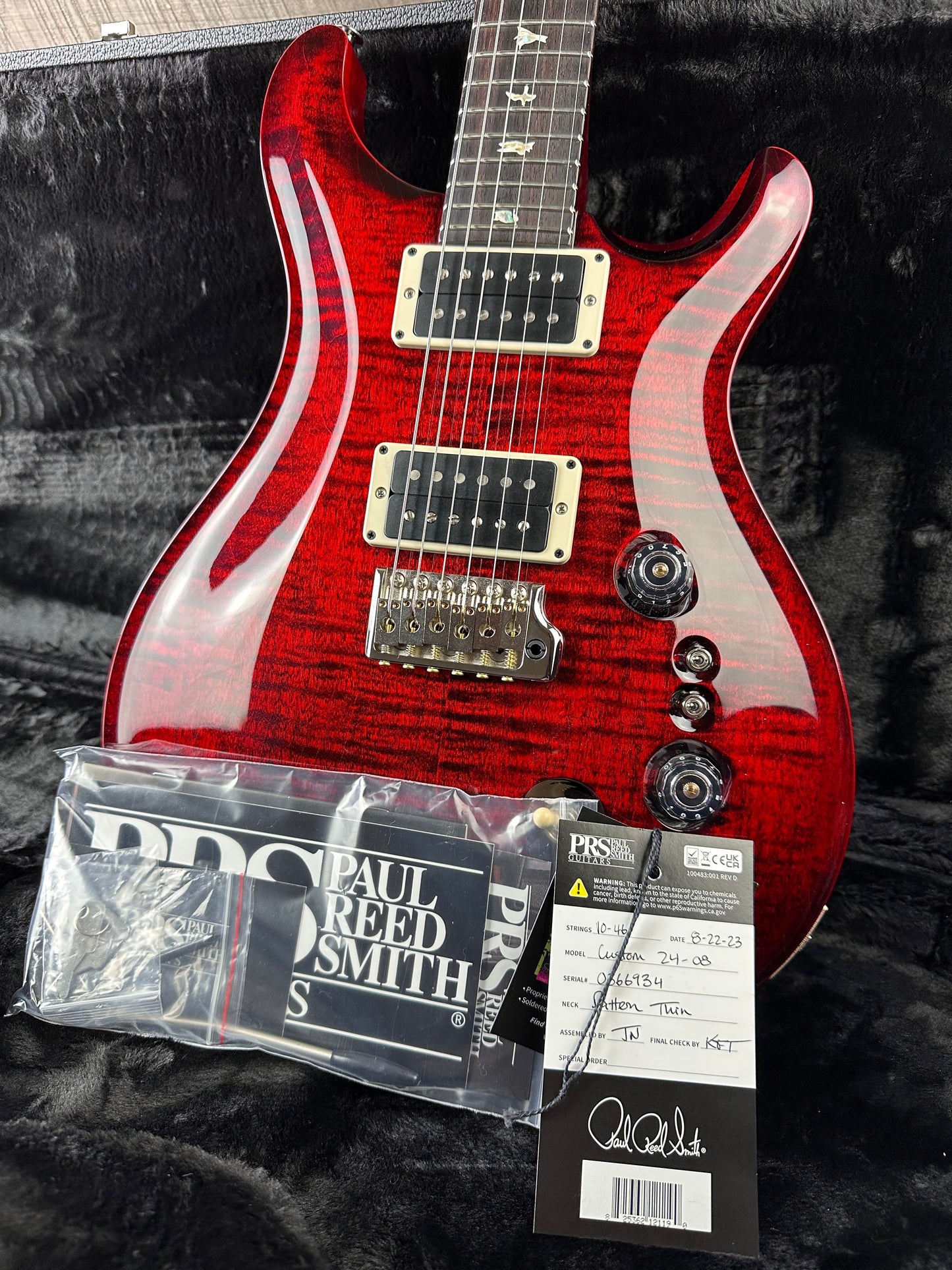 PRS Custom 24-08 Custom Color - Faded Fire Red 366934