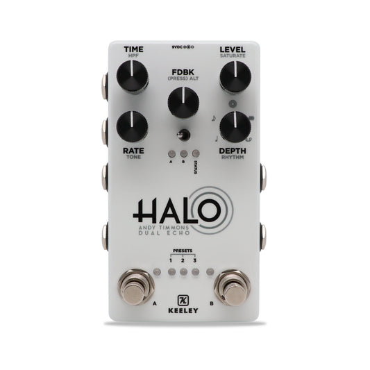 Keeley "Glow in the Dark"  Halo Andy Timmons Dual Echo Delay Pedal