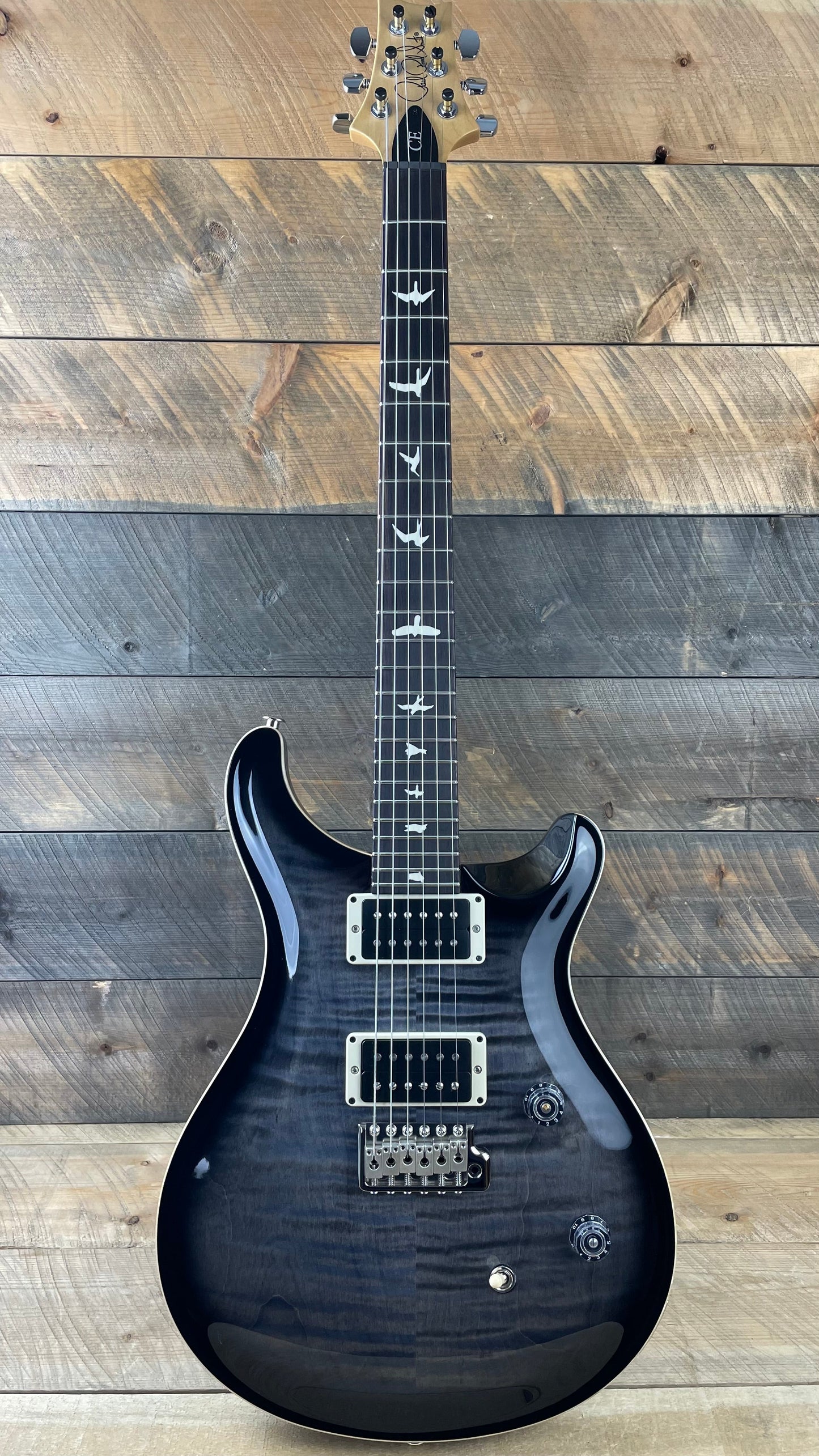 Floor Model PRS CE 24 Custom Color - Gray Black Smokeburst 350044