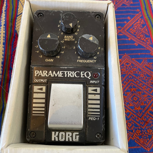 Korg PEQ-1 Parametric EQ 1980s - Black