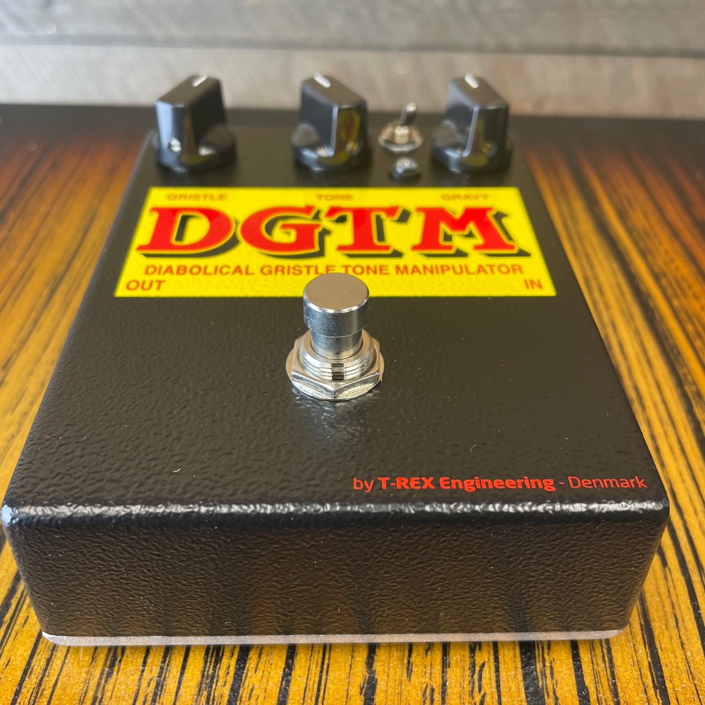 T-Rex DGTM Diabolical Gristle Tone Manipulator Overdrive nos 2010s - Black with Yellow Label