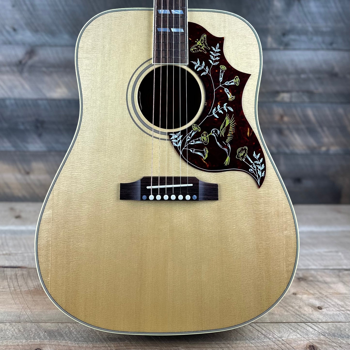 Used Gibson Hummingbird Original Acoustic-Electric Guitar - Antique Natural 23103087 Shop Display