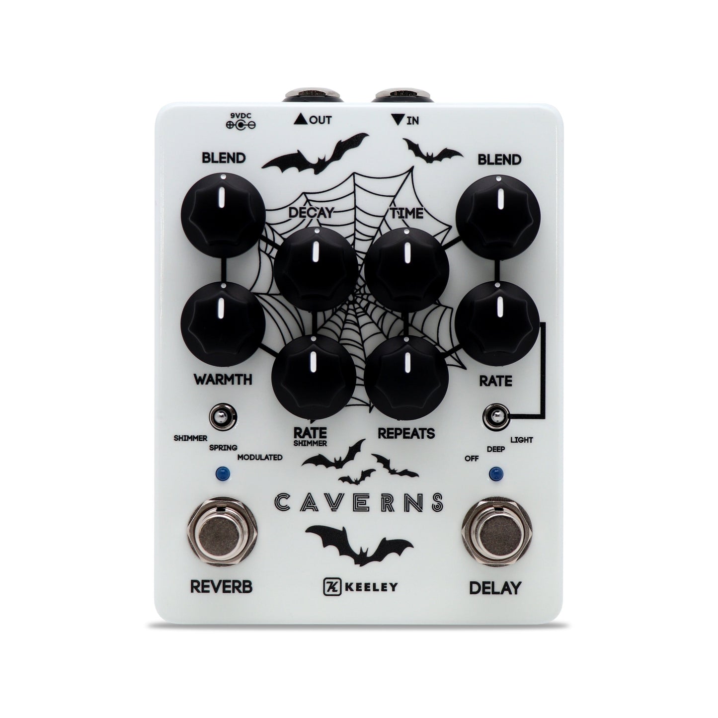 Keeley Spooky "Glow in the Dark" Caverns Delay Reverb Pedal V2