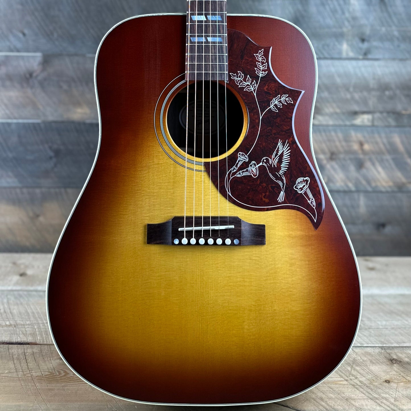 Used Gibson Hummingbird Studio Rosewood Acoustic-Electric Guitar - Satin Rosewood Burst 23523078 Shop Display