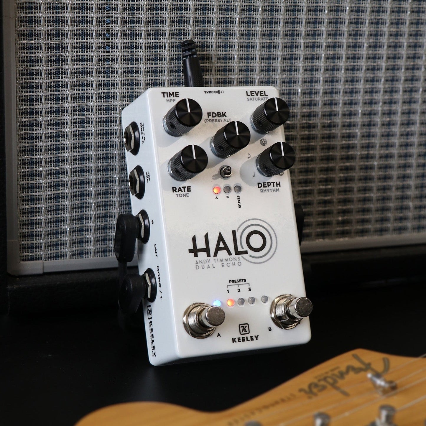 Keeley "Glow in the Dark"  Halo Andy Timmons Dual Echo Delay Pedal