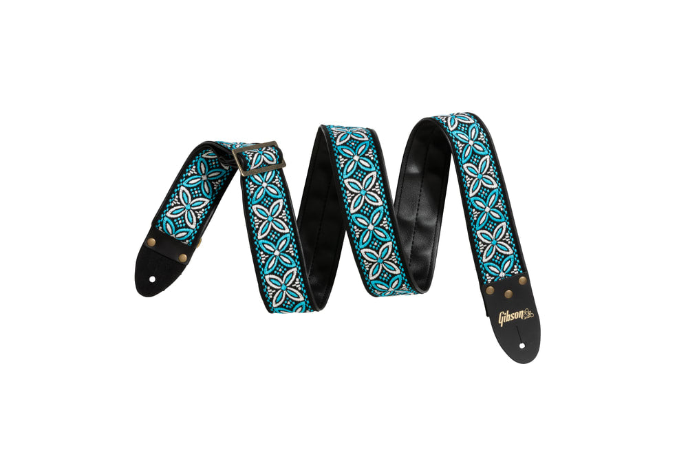 Gibson Guitar Strap & Dog Collar Combo Set - Blue