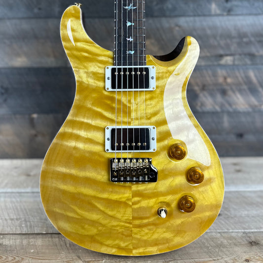 PRS DGT David Grissom Signature Wood Library Quilt Maple 10 Top, Korina Back/Neck, Ziricote FB - Honey 389464