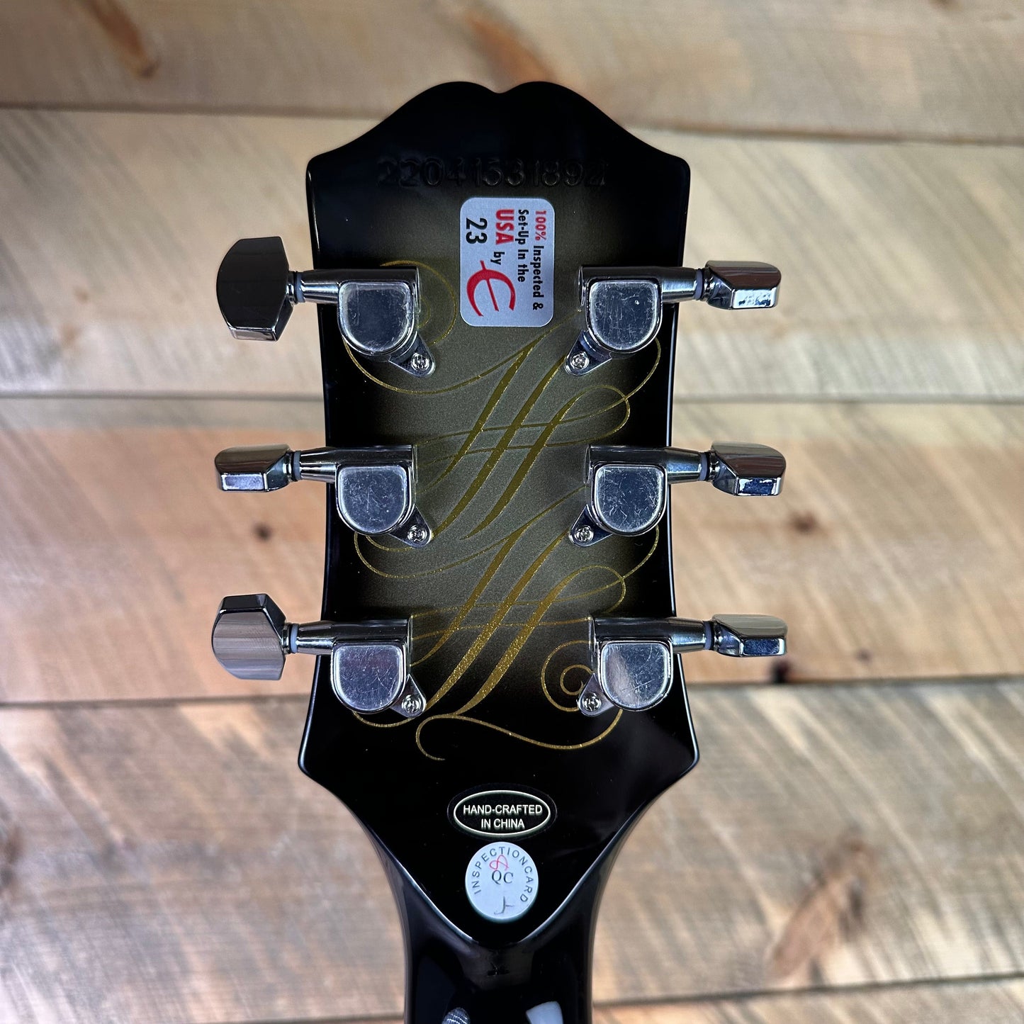 Used Epiphone Adam Jones Les Paul Custom Art Collection - Julie Heffernan's Self Portrait as Not Dead Yet - Antique Silverburst 22041531892