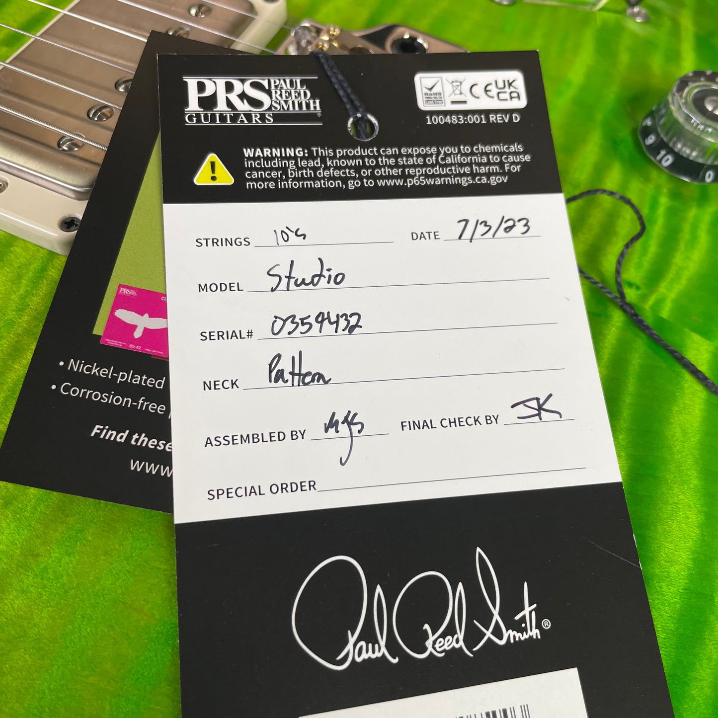 PRS Studio - Eriza Verde 359432