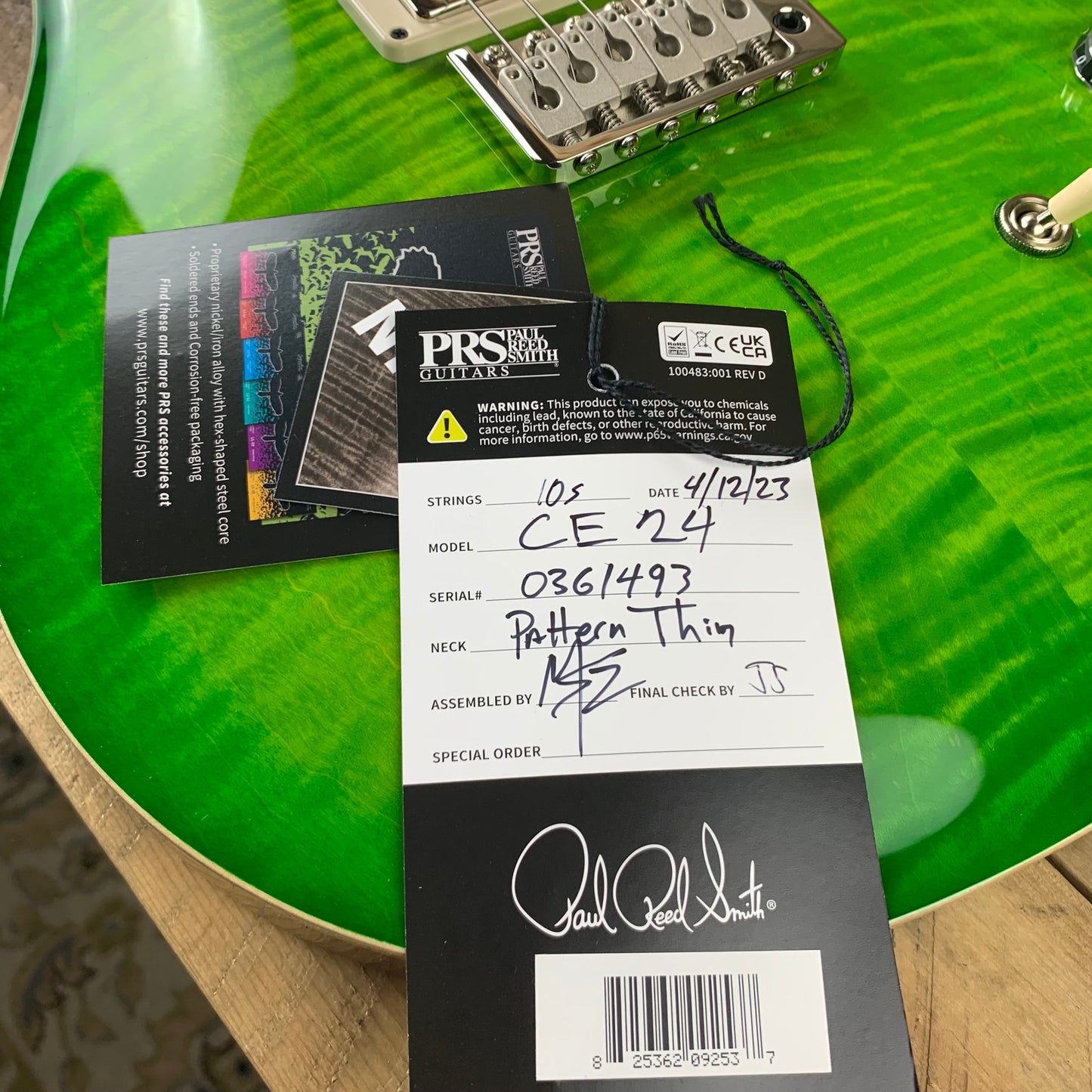 Floor Model PRS CE 24 TGS Spec. Limited 57/08 Pickups - Eriza Verde 361493